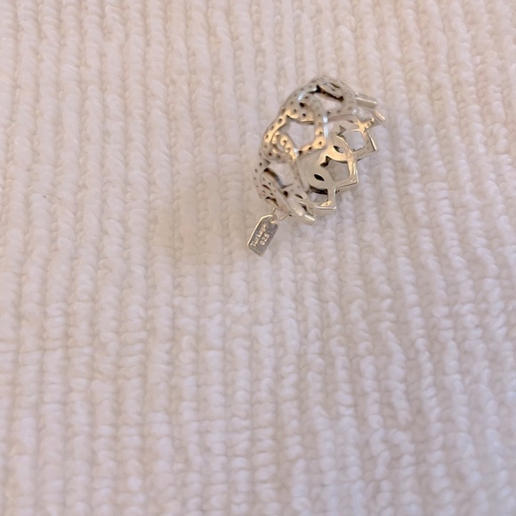 Coach Double Heart Bracelet & Interlocking Heart Ring Sterling Silver Set! - Picture 7 of 12